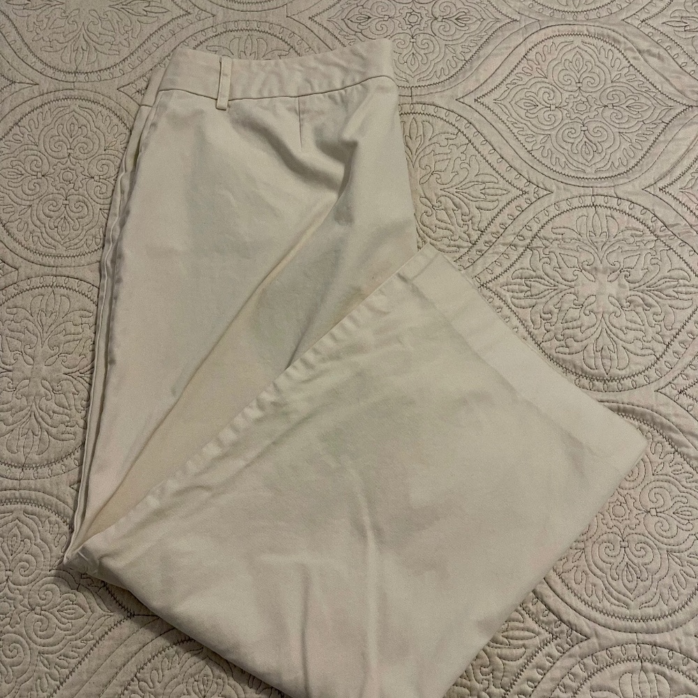 Express white cropped pant